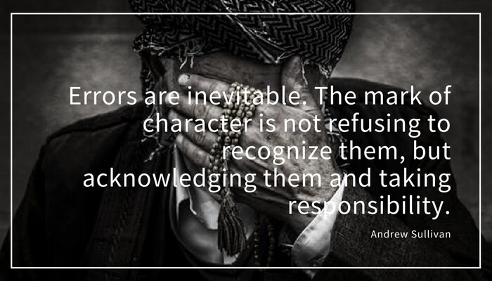 Errors are inevitable. Quote by Andrew Sullivan